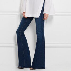 FRAME Le High Flare high-rise jeans sz 26 dark denim BENEDICT CANYON